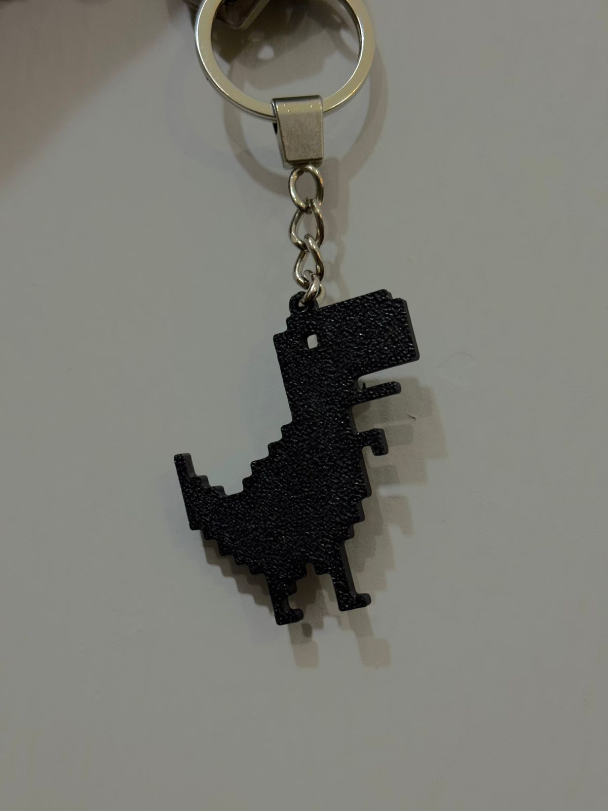 Chrome Dino Keychain