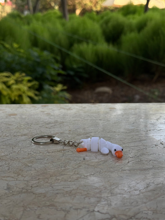 Articulated Flexy Goose Keychain