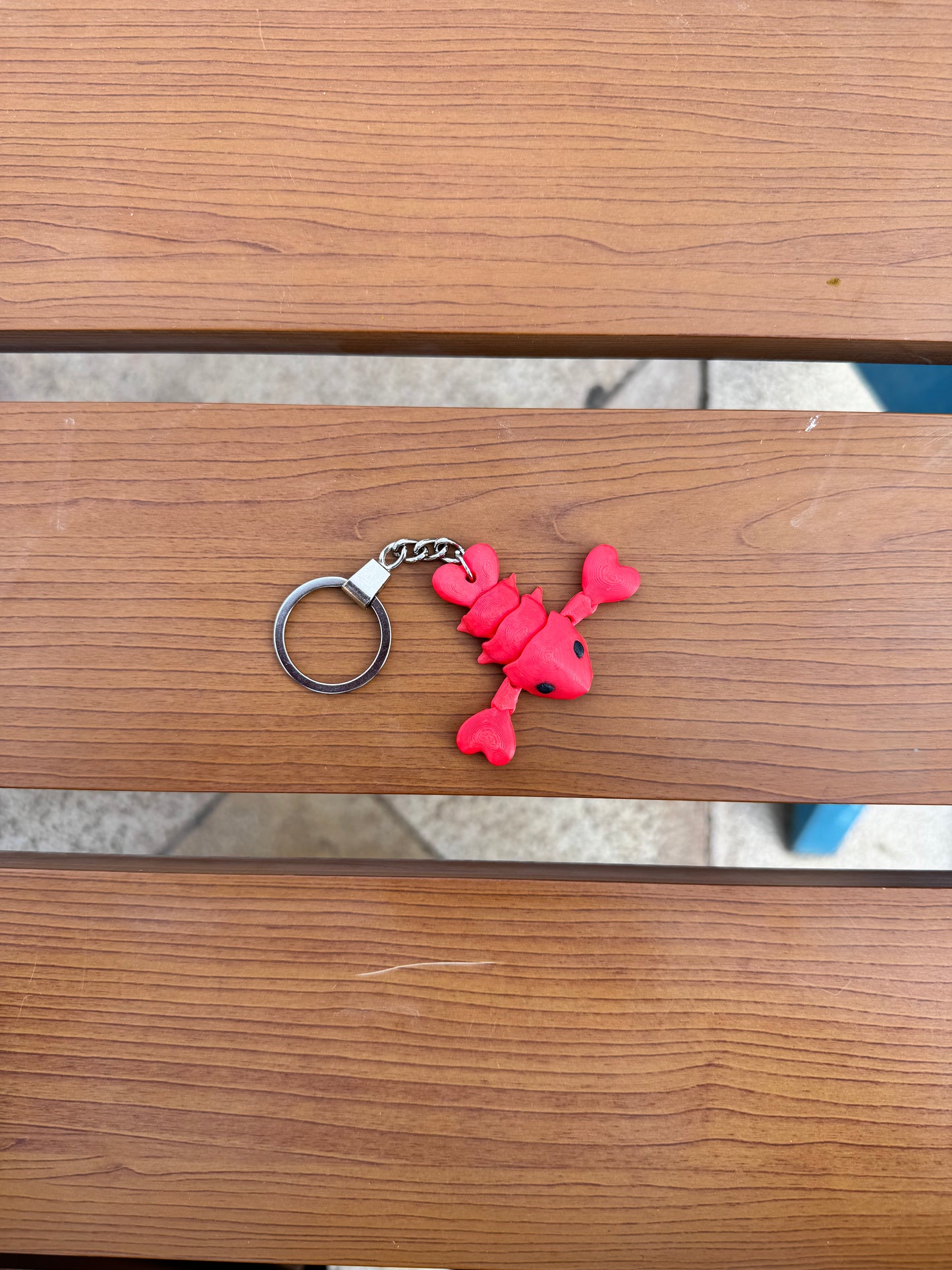 Articulated Flexy Lobster Keychain